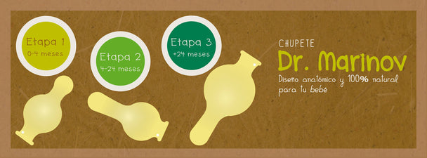 Chupete Dr. Marinov Etapas - Lina Sustentable, ropa Niño Chile, ropa de niño en oferta