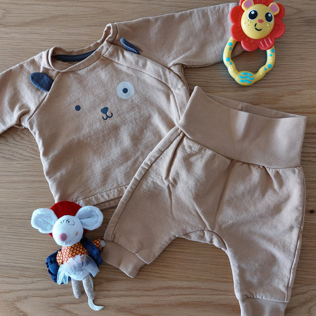 Conjunto bebé perrito - Lina Sustentable, ropa Niño Chile, ropa de niño en oferta