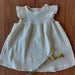 Vestido bolillo muselina orgánica - Lina Sustentable, ropa Niño Chile, ropa de niño en oferta