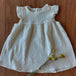 Vestido bolillo muselina orgánica - Lina Sustentable, ropa Niño Chile, ropa de niño en oferta