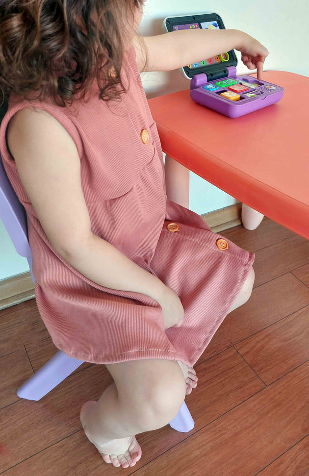 Vestido sin mangas - Lina Sustentable, ropa Niño Chile, ropa de niño en oferta