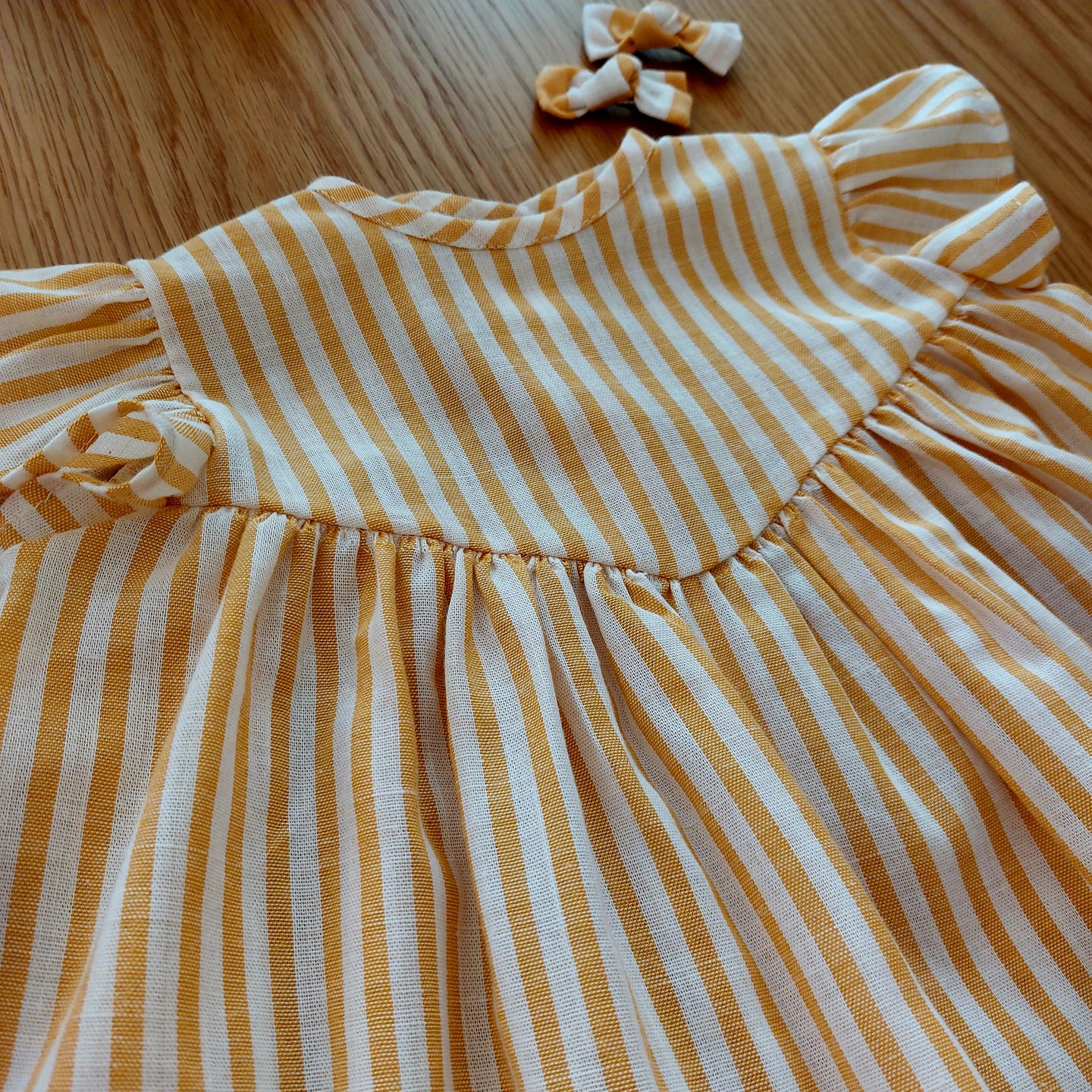 Vestido alas 2 algodón lino - Lina Sustentable, ropa Niño Chile, ropa de niño en oferta