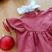 Vestido alas 2 algodón lino - Lina Sustentable, ropa Niño Chile, ropa de niño en oferta