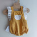 Ranita con volante bicolor lino aldogón broderie bolillo - Lina Sustentable, ropa Niño Chile, ropa de niño en oferta