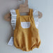 Ranita con volante bicolor lino aldogón broderie bolillo - Lina Sustentable, ropa Niño Chile, ropa de niño en oferta