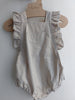 Ranita con volante lino - Lina Sustentable, ropa Niño Chile, ropa de niño en oferta