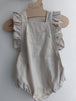 Ranita con volante lino - Lina Sustentable, ropa Niño Chile, ropa de niño en oferta