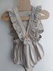 Ranita con volante lino - Lina Sustentable, ropa Niño Chile, ropa de niño en oferta
