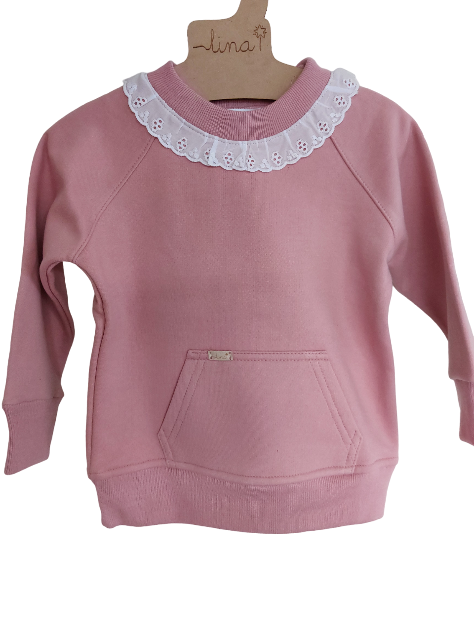 Polerón canguro algodón - Lina Sustentable, ropa Niño Chile, ropa de niño en oferta