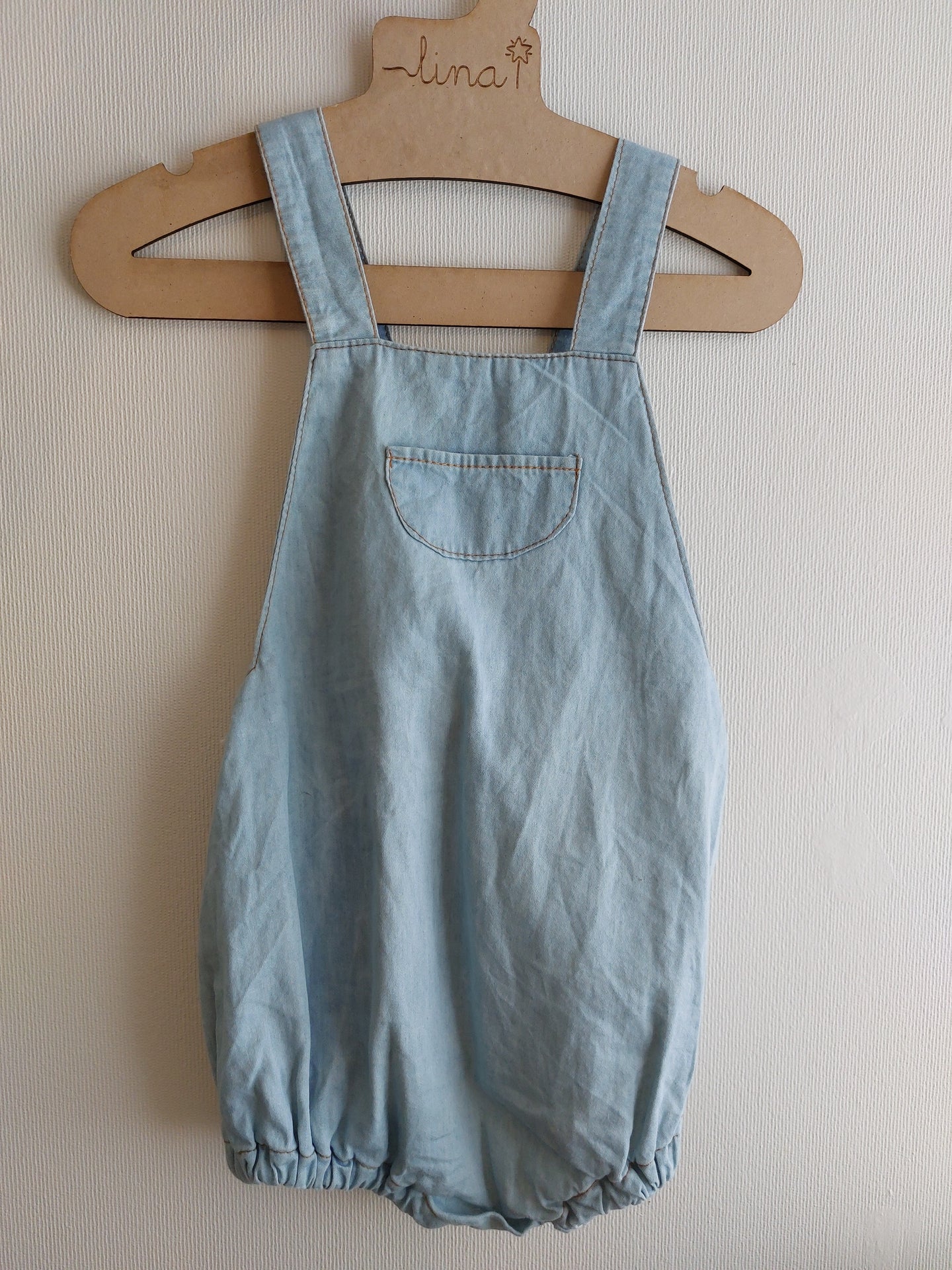 Ranita simple lino algodón - Lina Sustentable, ropa Niño Chile, ropa de niño en oferta