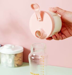 Caja de almacenamiento leche en polvo y alimentos - Lina Sustentable, ropa Niño Chile, ropa de niño en oferta