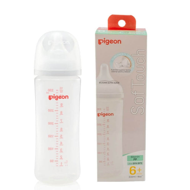 Mamadera polipropileno softouch 330 ml - Lina Sustentable, ropa Niño Chile, ropa de niño en oferta