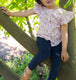 Blusa alas hojas rosa - Lina Sustentable, ropa Niño Chile, ropa de niño en oferta