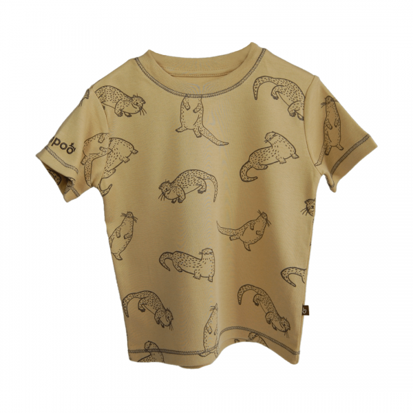Polera Manga Corta algodón pima orgánico - Lina Sustentable, ropa Niño Chile, ropa de niño en oferta