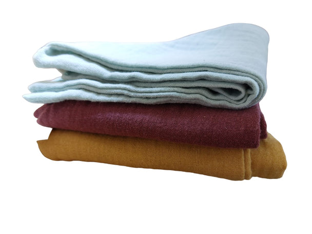 Tuto chico muselina orgánica 25x25cm - Lina Sustentable, ropa Niño Chile, ropa de niño en oferta