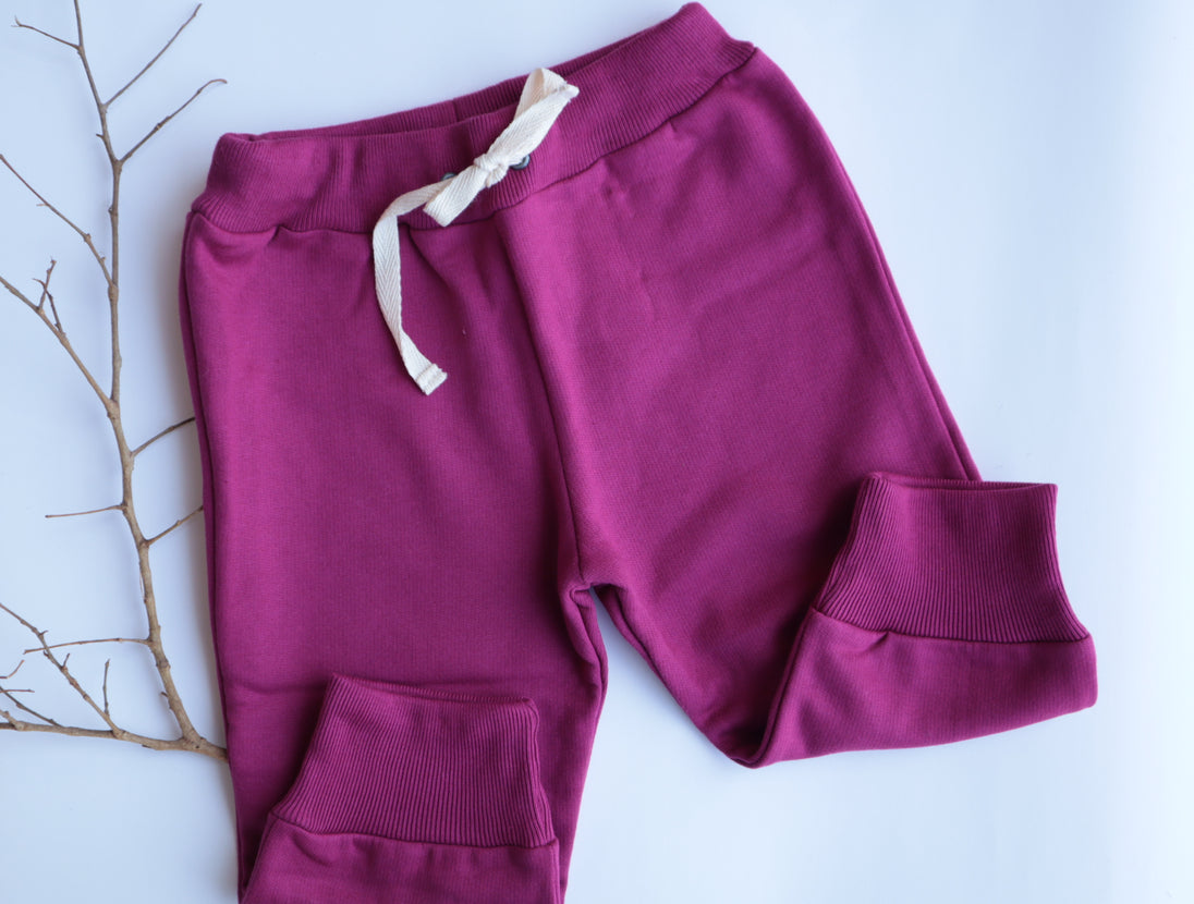 Pantalón de buzo algodón con tira - Lina Sustentable, ropa Niño Chile, ropa de niño en oferta