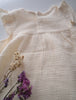 Vestido bolillo muselina orgánica - Lina Sustentable, ropa Niño Chile, ropa de niño en oferta