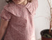 Blusa manga corta floreado rosa - Lina Sustentable, ropa Niño Chile, ropa de niño en oferta