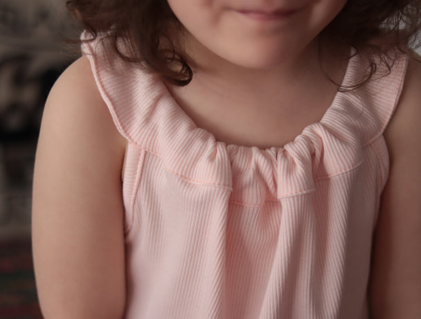 Polera sin mangas rosa - Lina Sustentable, ropa Niño Chile, ropa de niño en oferta
