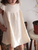 Vestido bolillo muselina orgánica - Lina Sustentable, ropa Niño Chile, ropa de niño en oferta