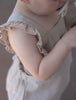Ranita con volante lino - Lina Sustentable, ropa Niño Chile, ropa de niño en oferta