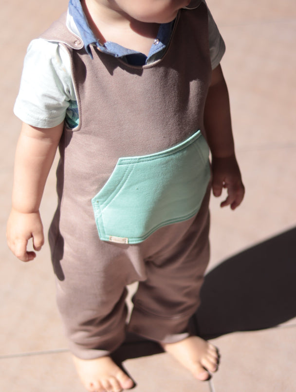 Jardinera bebé interior algodón Pima - Lina Sustentable, ropa Niño Chile, ropa de niño en oferta