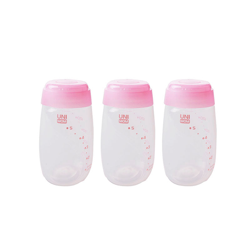 Botellas para leche Unimom 150 ml 3 uns - Lina Sustentable, ropa Niño Chile, ropa de niño en oferta