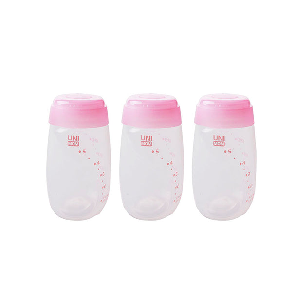 Botellas para leche Unimom 150 ml 3 uns - Lina Sustentable, ropa Niño Chile, ropa de niño en oferta