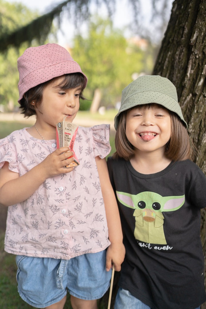 Gorro bucket algodón - Lina Sustentable, ropa Niño Chile, ropa de niño en oferta