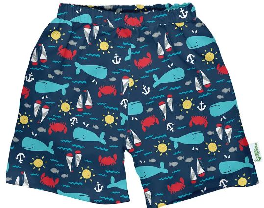 Traje de Baño short con Pañal - Lina Sustentable, ropa Niño Chile, ropa de niño en oferta