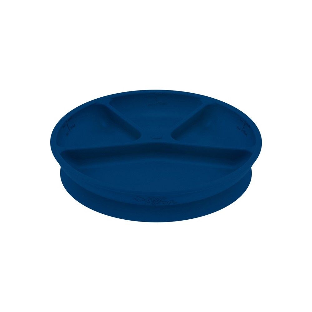 Plato de Aprendizaje con Divisiones Adherente 100% Silicona - Lina Sustentable, ropa Niño Chile, ropa de niño en oferta