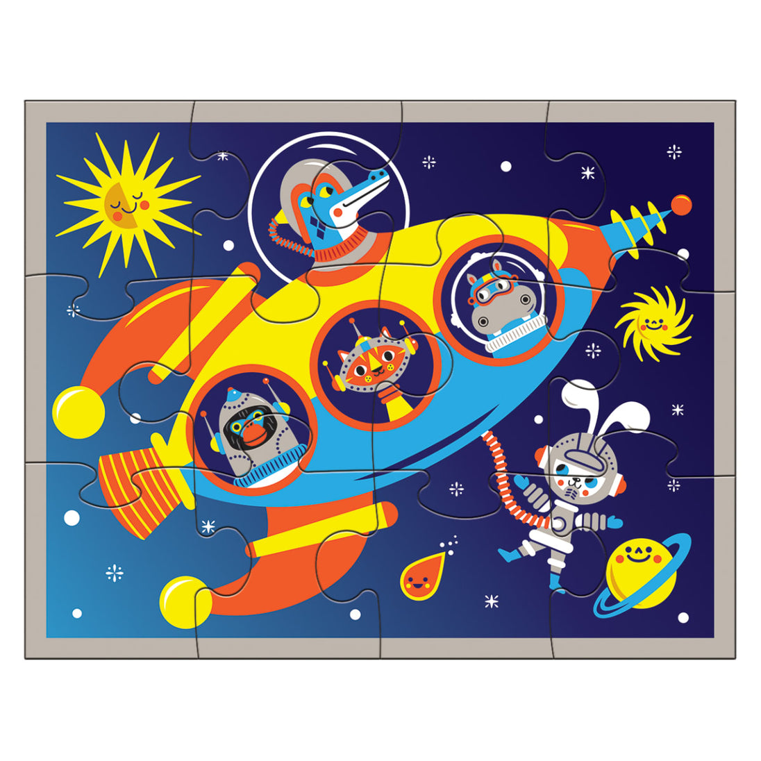 Puzzle en estuche 12 pcs - Lina Sustentable, ropa Niño Chile, ropa de niño en oferta