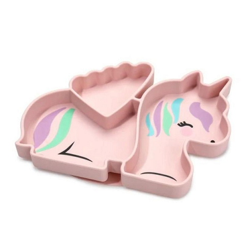 Plato de silicona con succión forma - Lina Sustentable, ropa Niño Chile, ropa de niño en oferta